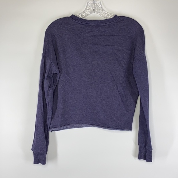 Pink Floyd Dark Side Of The Moon Blue Crop Crewneck Sweatshirt XS - Picture 2 of 5